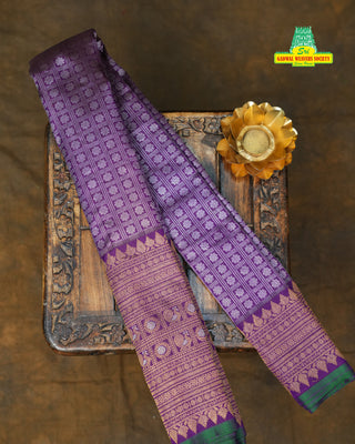 GADWAL PURE SILK TURNING BORDER BROCADE SAREE