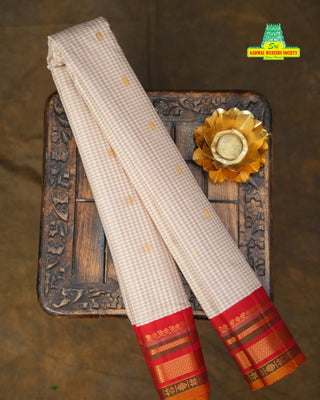 GADWAL COTTON SILK GINGHAM CHECKS SAREE
