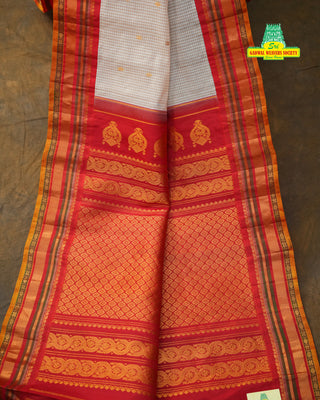 GADWAL COTTON SILK GINGHAM CHECKS SAREE