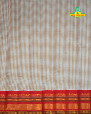 GADWAL COTTON SILK GINGHAM CHECKS SAREE