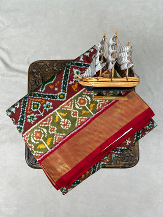IKKAT PURE SILK HANDLOOM SAREE