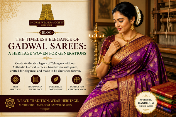 The Heritage of Gadwal Sarees: Why Every Wardrobe Deserves an Authentic Handloom Masterpiece