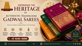Experience the Heritage of Authentic Handloom Gadwal Sarees