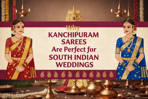 Why Kanchipuram Sarees Are Perfect for South Indian Weddings