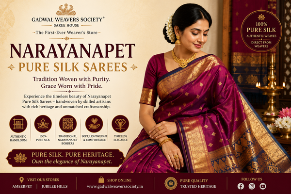 Narayanapet Pure Silk Sarees: A Timeless Handloom Treasure for Every Occasion