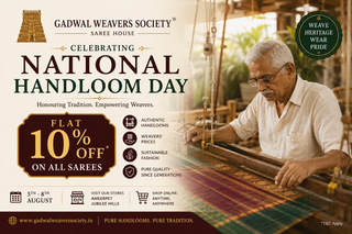 National Handloom Day Sale 2026: Celebrate India's Weaving Heritage with Flat 10% OFF on Authentic Handloom Sarees