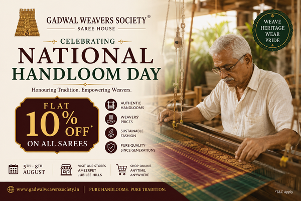National Handloom Day Sale 2026: Celebrate India's Weaving Heritage with Flat 10% OFF on Authentic Handloom Sarees