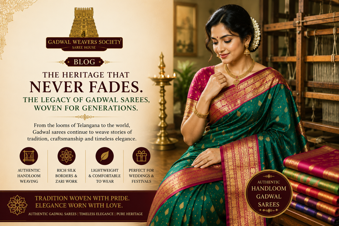 Authentic Gadwal Sarees – The Timeless Legacy of Telangana Handloom ...