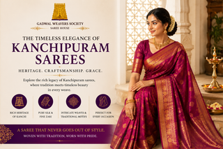 The Timeless Elegance of Kanchipuram Sarees: Heritage, Craftsmanship & Grace