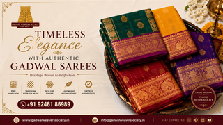 Timeless Elegance with Authentic Gadwal Sarees