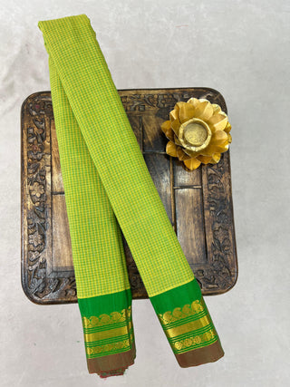 GADWAL PURE COTTON CHECKS HANDLOOM SAREE