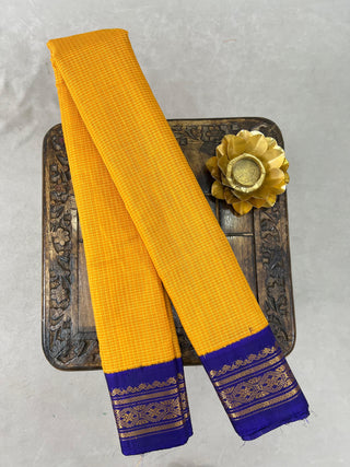 GADWAL PURE COTTON CHECKS HANDLOOM SAREE