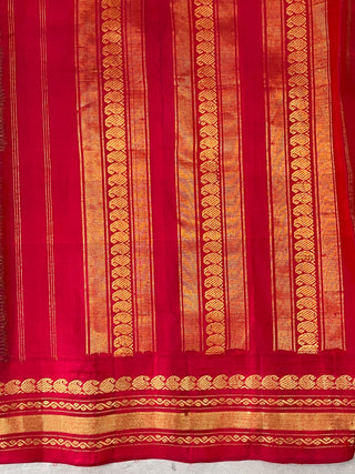 GADWAL PURE COTTON CHECKS HANDLOOM SAREE
