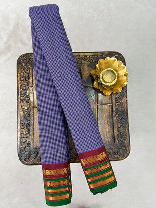 GADWAL PURE COTTON CHECKS HANDLOOM SAREE