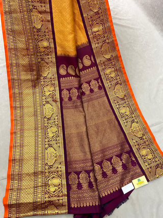 GADWAL PURE SILK HANDLOOM BROCADE SAREE
