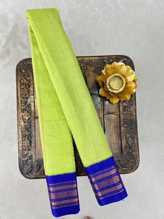 GADWAL PURE COTTON CHECKS HANDLOOM SAREE