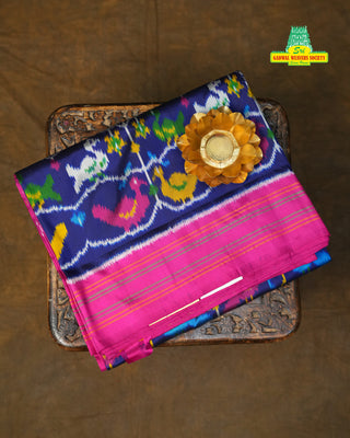 IKKAT PURE SILK HANDLOOM SAREE