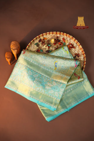 EXCLUSIVE KANCHI PURE SILK HANDLOOM TISSUE SAREE