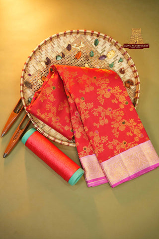KANCHIPURAM PURE SILK HANDLOOM BROCADE SAREE
