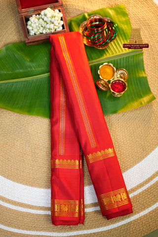 GADWAL PURE SILK HANDLOOM GAP BORDER SAREE