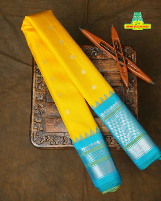 GADWAL PASTEL PURE SILK HANDLOOM SAREE