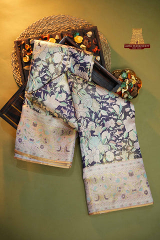EXCLUSIVE KANCHIPURAM TISSUE BROCADE HANDLOOM SAREE