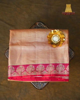KANCHIPURAM PURE SILK TISSUE BROCADE SAREE