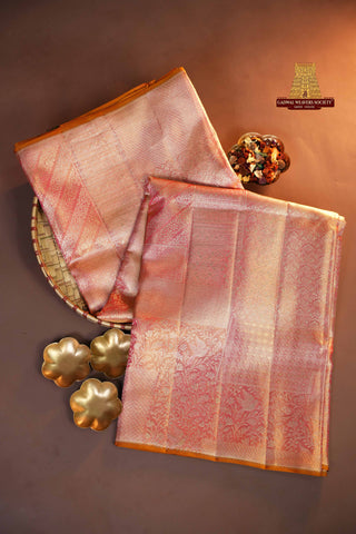 EXCLUSIVE KANCHI PURE SILK HANDLOOM TISSUE SAREE