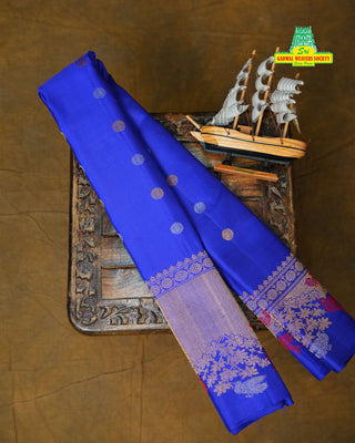 GADWAL PURE SILK HANDLOOM SAREE WITH MAHARANI TURNING BORDER