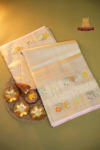 EXCLUSIVE KANCHIPURAM PURE SILK HANDLOOM BROCADE SAREE