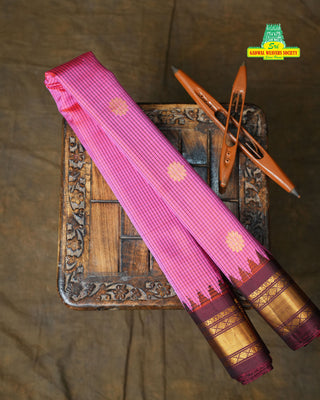 GADWAL PURE SILK CHECKS BUTTA HANDLOOM SAREE