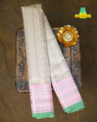 GADWAL PURE SILK CHECKS HANDLOOM SAREE
