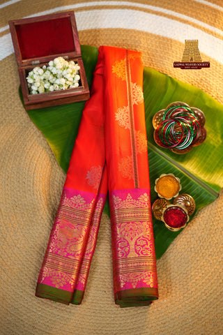 GADWAL PURE SILK HANDLOOM JAQUARD BORDER SAREE
