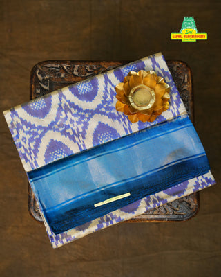 POCHAMPALLY PURE SILK HANDLOOM TISSUE SAREE