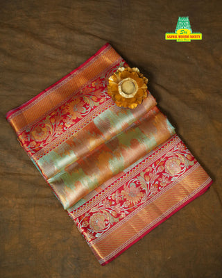 KANCHIPURAM PURE SILK TISSUE HANDLOOM SAREE