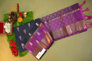 KANCHIPURAM PURE SOFT SILK SAREE