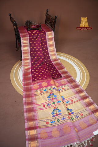 GADWAL PURE SILK PAITHANI HANDLOOM SAREE