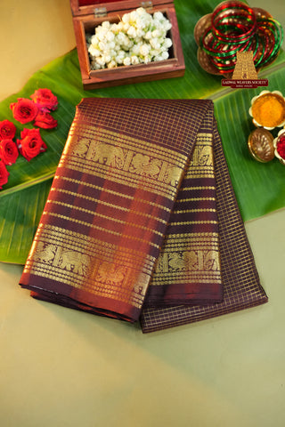 KANCHIPURAM TRADITIONAL SILK HANDLOOM SAREE
