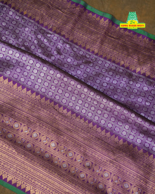 GADWAL PURE SILK TURNING BORDER BROCADE SAREE