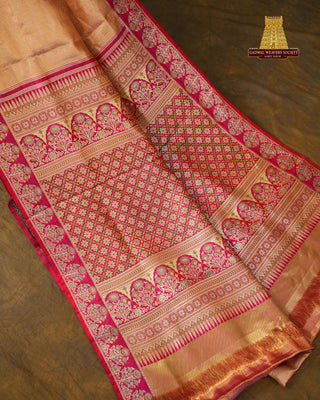 KANCHIPURAM PURE SILK TISSUE BROCADE SAREE