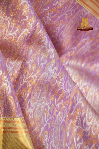 KANCHIPURAM PURE SILK TISSUE BROCADE SAREE
