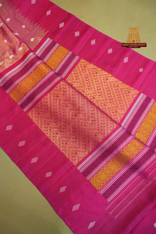 GADWAL PURE SILK TISSUE HANDLOOM SELF SAREE