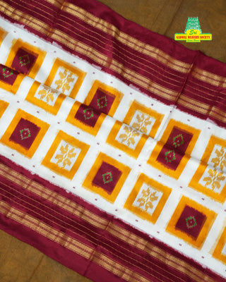 IKKAT PURE SILK HANDLOOM SAREE