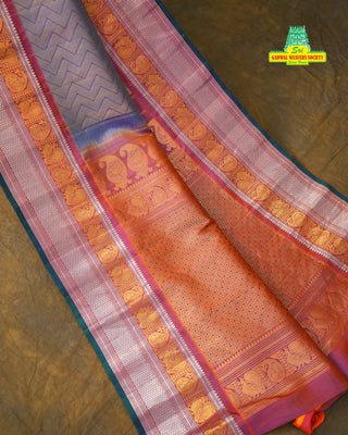 GADWAL PURE SILK HANDLOOM BROCADE SAREE
