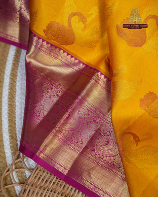 KANCHIPURAM PURE SILK BROCADE HANDLOOM SAREE