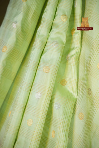 EXCLUSIVE GADWAL PURE SILK GAP BORDER HANDLOOM SAREE
