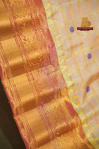 EXCLUSIVE GADWAL PURE SILK TISSUE BORDER SAREE