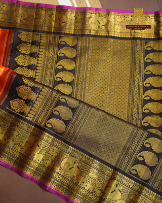 EXCLUSIVE GADWAL TISSUE PURE SILK HANDLOOM SAREE