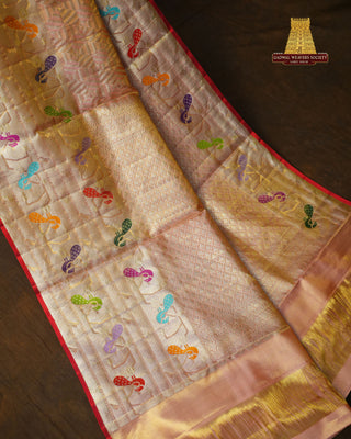 KANCHIPURAM PURE SILK TISSUE HANDLOOM SAREE