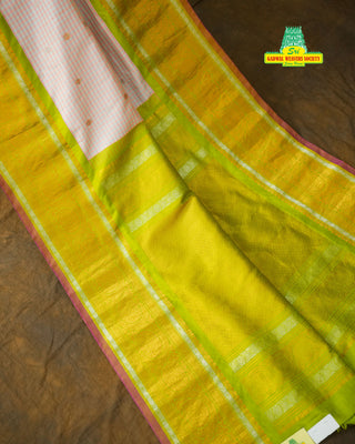 GADWAL PURE SILK GINGHAM CHECKS HANDLOOM SAREE